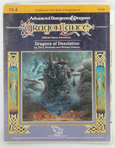 AD&D DL4 Dragons of Desolation G+, by Tracy Hickman, Michael Dobson  