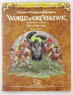 Isle of the Ape (AD&D Fantasy Roleplaying, Greyhawk Adventure+Map, WG6/9153), by Gygax, Gary  