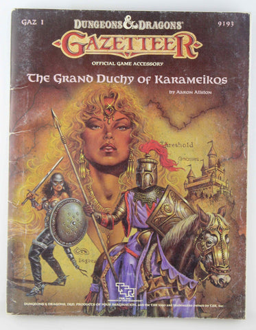 D&D GAZ1 The Grand Duchy of Karameikos, by Aaron Allston  