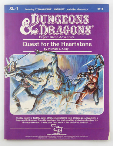 D&D XL1 Quest for the Heartstone VG, by Michael L Gray  