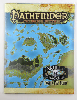 Pathfinder Skull & Shackles Poster Map Foilo SW, by In House  