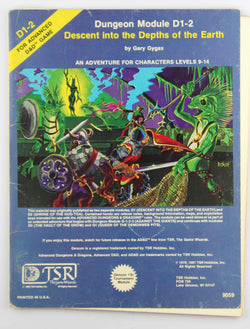 AD&D D1-2 Descent into the Depth of the Earth, by Gary Gygax  