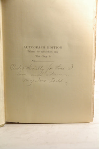 An American Abelard & Heloise, by Mary Ives Todd Signed First Edition