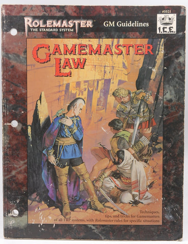 Gamemaster Law (Rolemaster Standard System, No.5521), by Marvin, S.,Curtis, J.,Hawkins, J.  