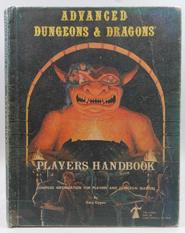 AD&D Players Handbook Third Printing G+, by Gary Gygax  