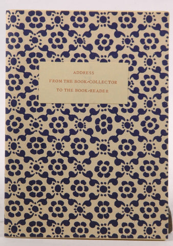 Address From the Book Collector to the Book Reader, by BERESFORD, James  