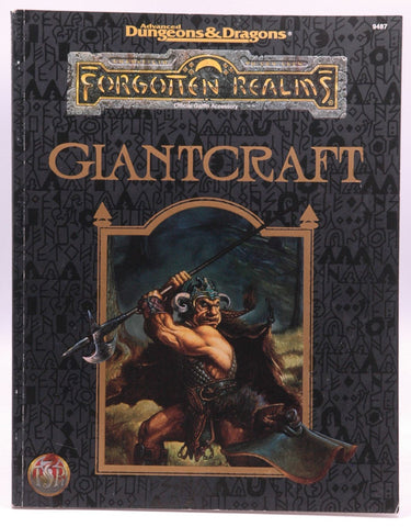 AD&D 2nd Ed Giantcraft VG+, by Ray WInninger  