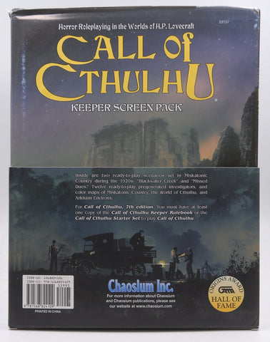 Call of Cthulhu Keeper Screen (Call of Cthulhu Roleplaying), by Paul Fricker, Mike Mason, Sandy Petersen  
