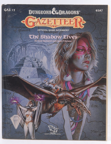 D&D GAZ13 The Shadow Elves VG w/Map, by Carl Sargent, Gary Thomas  
