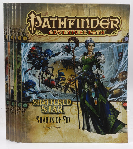 Pathfinder RPG Shattered Star 1-6 VG++ Complete, by Various  
