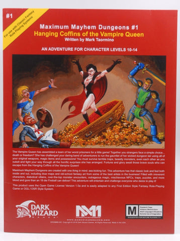 Hanging Coffins of the Vampire Queen D&D RPG OSR, by Mark Taormino  