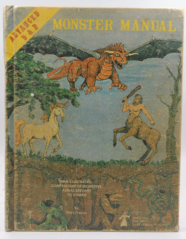 AD&D 1e Monster Manual Original Cover Rough, by Gary Gygax  