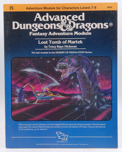 AD&D I5 Lost Tomb of Martek VG+, by Tracy Raye Hickman  