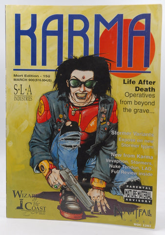 Karma: A Sourcebook for S.L.A. Industries, by Dave Allsop, etc.  