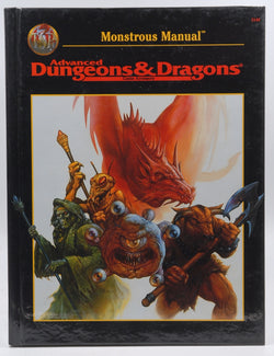 AD&D 2nd Ed Monstrous Manual VG Black Cover, by Staff  
