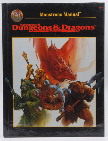 AD&D 2nd Ed Monstrous Manual VG Black Cover, by Staff  