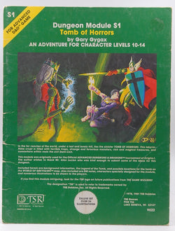Tomb of Horrors (Advanced Dungeons & Dragons Module S1), by Gary Gygax  