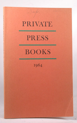 Private Press Books 1964, by David Chambers, Peter Hoy  