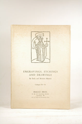 Engravings, Etchings And Drawings By Early And Modern Masters - Catalogue No. 539, by Maggs Brothers  