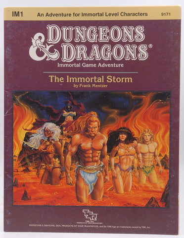 The Immortal Storm (D&D Module IM1), by Mentzer, Frank  