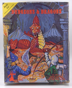 D&D Dungeons & Dragons Basic Set Box 7th Printing VG+, by   