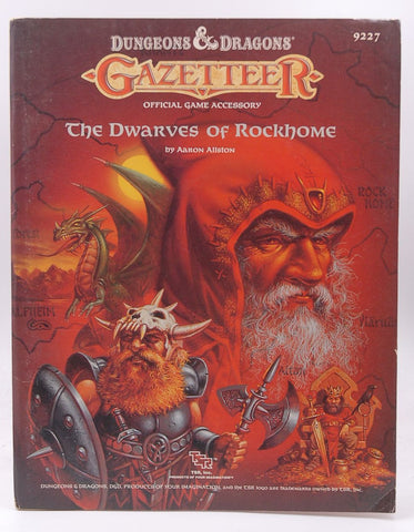 The Dwarves of Rockhome (Dungeons & Dragons Gazetteer Accessory) by Aaron Allston (1988-03-06), by   