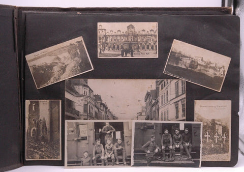 Collection of 48 Pages of WWI Era Photos Military Mass Graves Germany France, by   