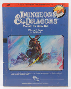 Blizzard Pass (Dungeons & Dragons Module M1), by Cook, David  