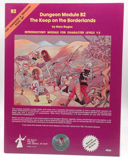 D&D B/X B2 The Keep on the Borderlands Silver Anniversary, by Gary Gygax  