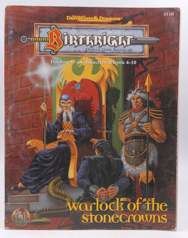 Warlock of the Stonecrowns (Birthright - Legacy of Kings Adventure), by Tsr  