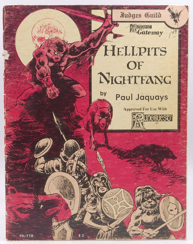 Hellpits of Nightfang (Runequest), by unknown author  