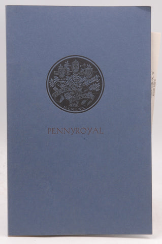 Pennyroyal : A Checklist of Books, Posters, and Broadsides from Pennyroyal Press 1969 to 1986, by unknown author  
