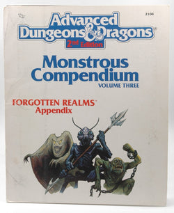 Monstrous Compendium: Forgotten Realms Appendix (Advanced Dungeons & Dragons/Tsr 2104), by Tsr  