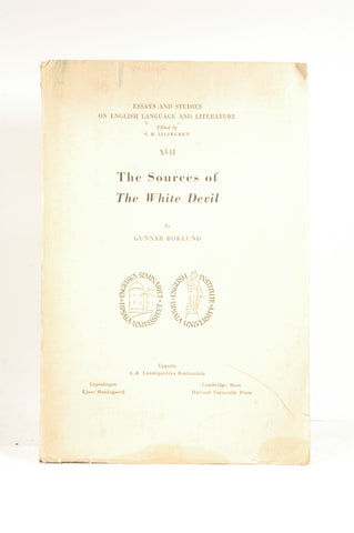 The Sources of The White Devil, by Gunnar Boklund  