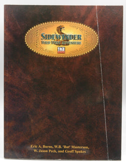 Sidewinder: Wild West Adventure, by Geoff Spakes,W. Jason Peck,W. B. Masterson,Eric A. Burns  