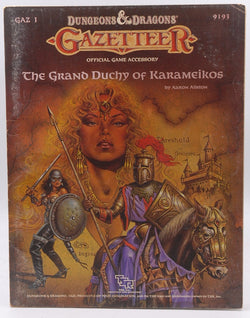GAZ1 D&D Grand Duchy of Karameikos, by Aaron Allston  