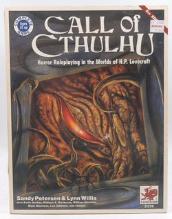 Call Of Cthulhu: Horror Roleplaying In the Worlds Of H.P. Lovecraft (5th Edition - Chaosium #2336), by Petersen, Sandy, Willis, Lynn  