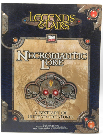 Necromantic Lore (Legends & Lairs, d20 System), by Fantasy Flight Games  