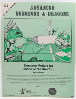 Shrine of the Kuo-Toa (Advanced Dungeons and Dragons Module D2), by Gary Gygax  