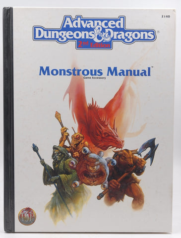 Monstrous Manual (AD&D 2nd Ed Fantasy Roleplaying Accessory, 2140), by   