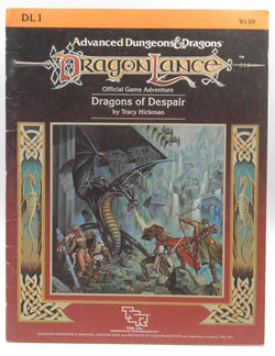 AD&D DL1 Dragons of Despair G+ Mild Stress Marks, by Tracy Hickman  