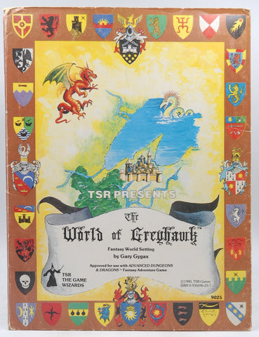AD&D The World of Greyhawk Folio 2nd Printing, by Gary Gygax  