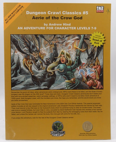 Dungeon Crawl Classics #5: Aerie of the Crow God, by Andrew Hind  