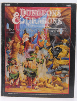 The Book of Wondrous Inventions (D&D Fantasy Roleplaying, AC11), by TSR Staff  
