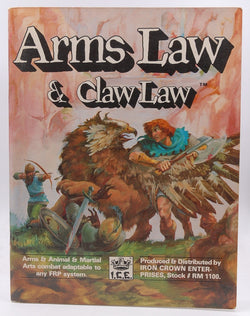 Arms Law and Claw Law (Rolemaster), by Fischer, Kurt, Charlton, Peter C.  