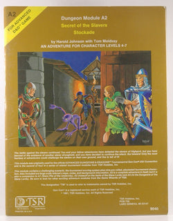 Secret Of The Slavers Stockade - Dungeon Module A2, by Johnson, Harold  