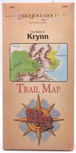 The World of Krynn Trail Map (Dragonlance Accessory/TM3, 9400), by   