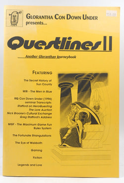 Questlines II Glorantha Con Down Under RPG HeroQuest, by Various  