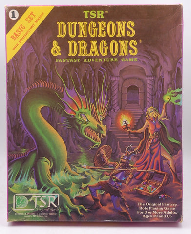 D&D Basic Set w/Green Dice 1011, by Gygax, Arneson, Moldvay  