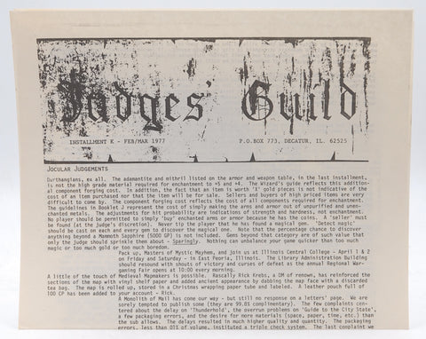 Judges Guild Journal #2 (Installment K Feb / Mar 1977), by Various  